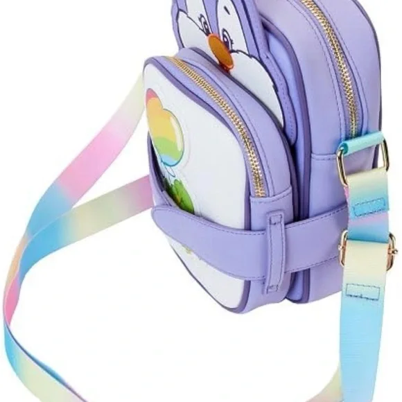 The Loungefly Care Bears and Cousin Cozy Heart Penguin Crossbuddies Bag - Picture 2 of 4